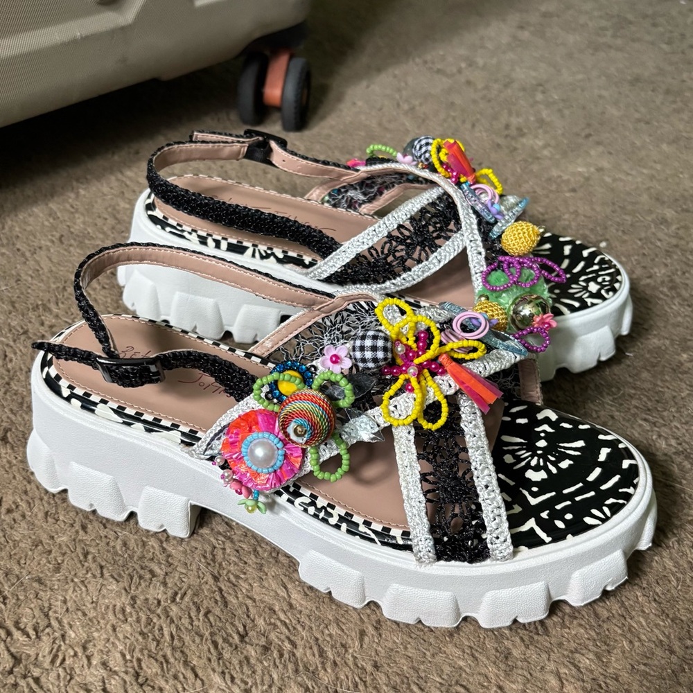 Betsey Johnson multi Grayson platform